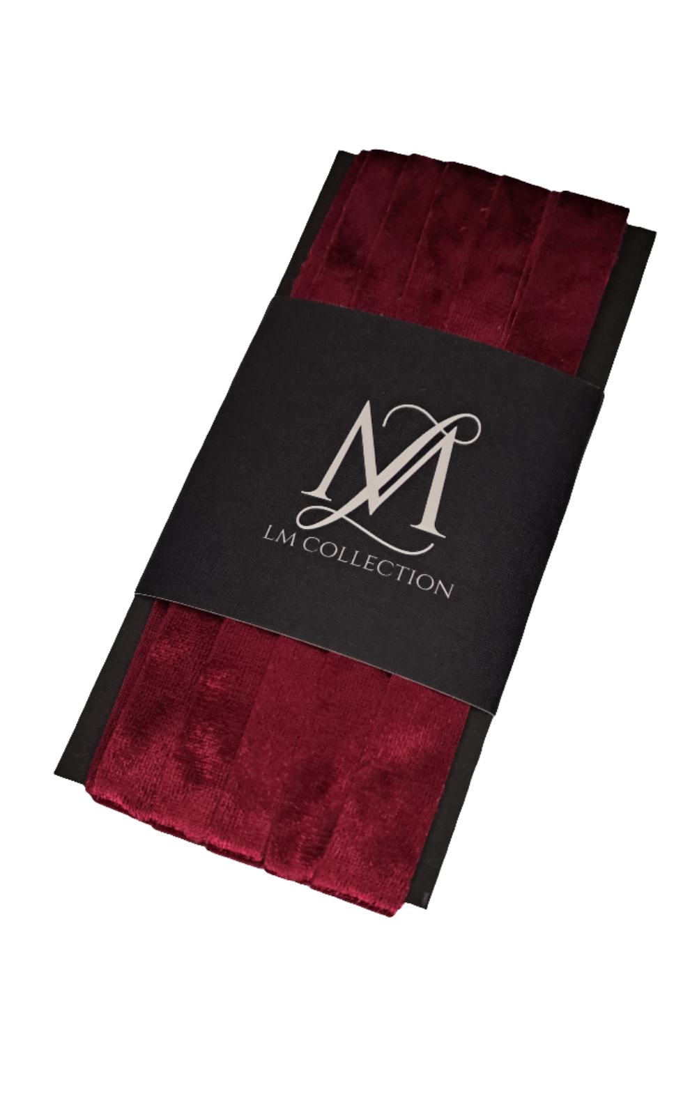 15mm Burgundy Red Velvet Ribbon 5m - LM Collection