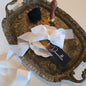38mm Cream Chiffon Ribbon Frayed Edge 4,5m - LM Collection