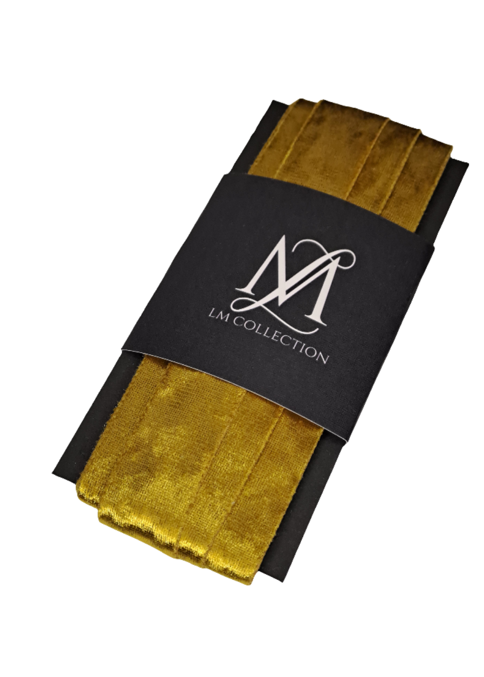 25mm Gold Velvet Ribbon 5m - LM Collection