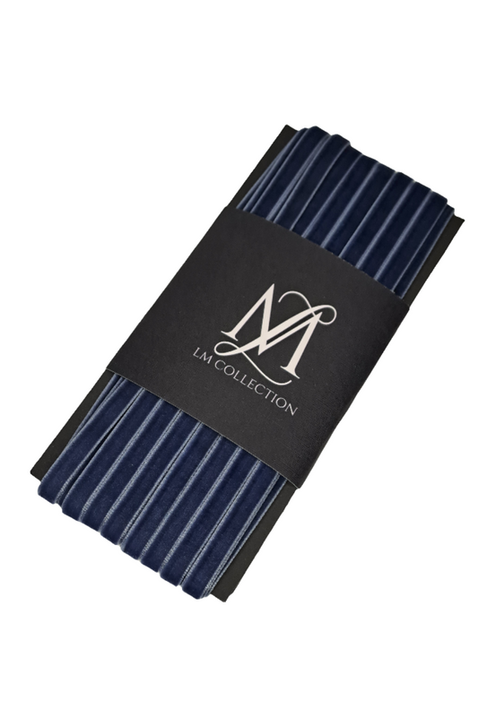 6mm Nile Blue Velvet Ribbon 10m - LM Collection
