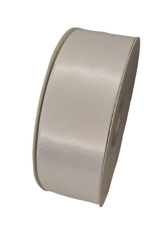 50mm White Satin Ribbon 90m - LM Collection