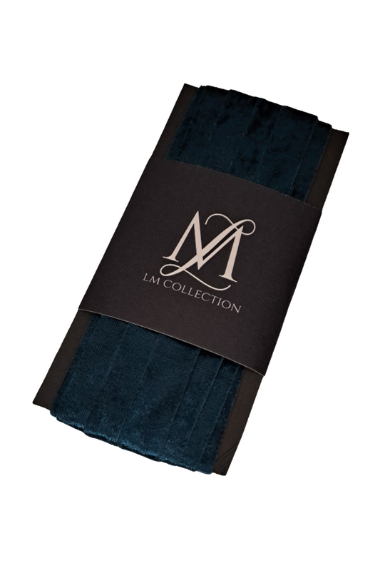 15mm Nile Blue Velvet Ribbon 5m - LM Collection